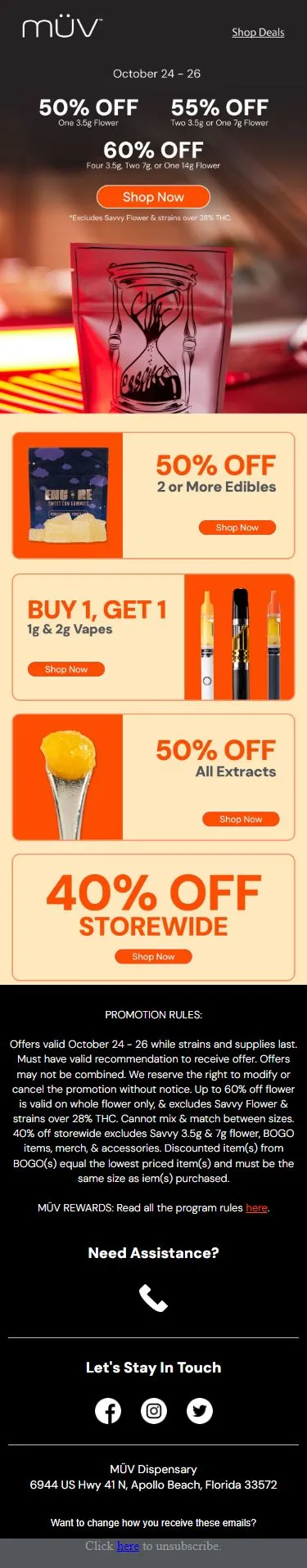 MÜV Florida sales and dispensary discounts