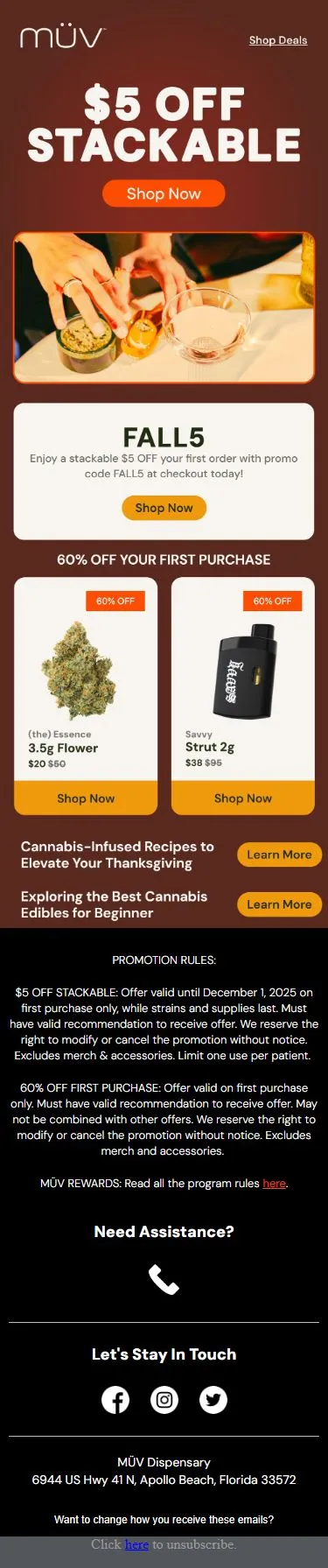 Reminder: Extra $5 OFF your first purchase 💸