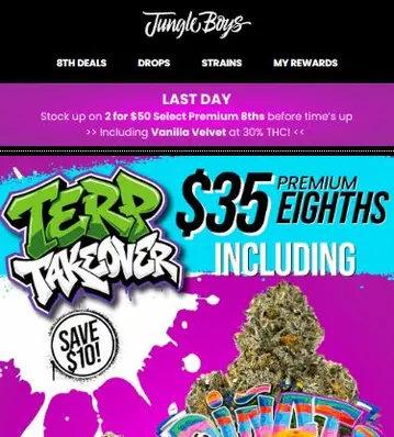 HIGH Terp $35 Premium 8ths 🦵 Legs for DAYS