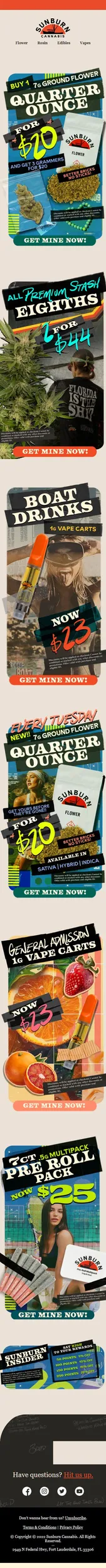 $23 1g Vapes + Buy $20 Ground Get 3 Grammers For $20