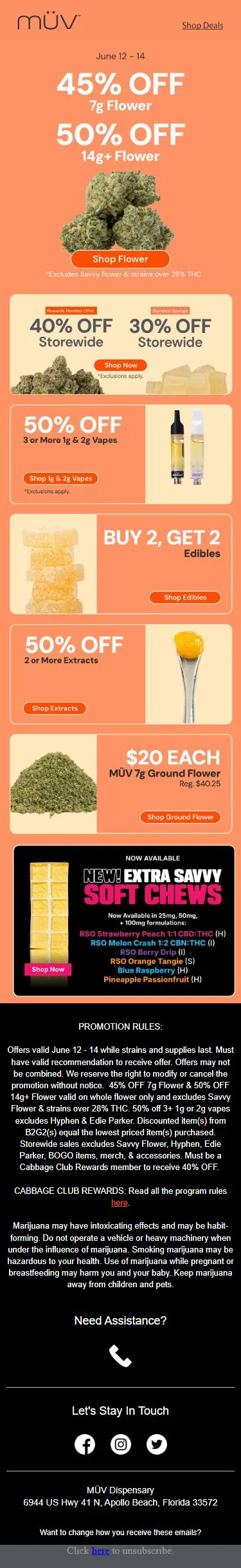 Save BIG 🙌 Up to 50% OFF Flower