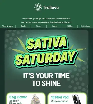 Your Sativa Saturday Lineup Has Arrived Today ☀️