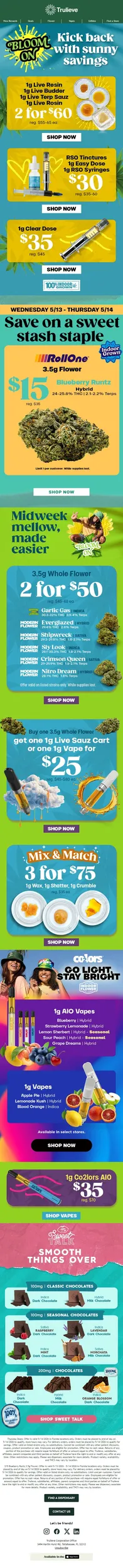 Today Only 👀 2 for $60 select Live Concentrates🍯