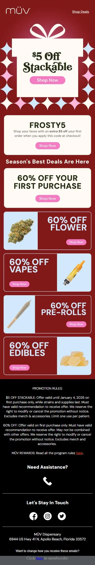 Exclusive Holiday Savings 🎄 Extra $5 OFF