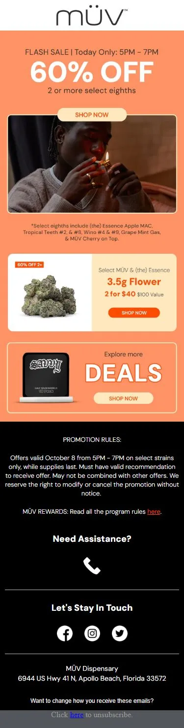 Flash Sale ⚡️ 60% OFF 2+ select eighths