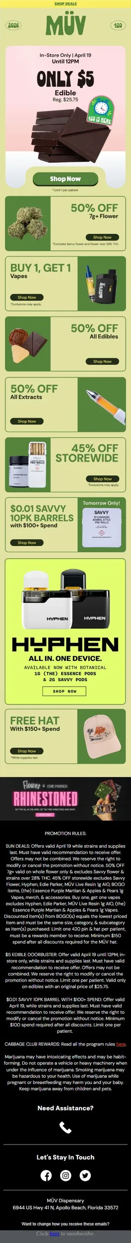 Doorbuster 🍫 $5 Edible Tomorrow Until 12PM