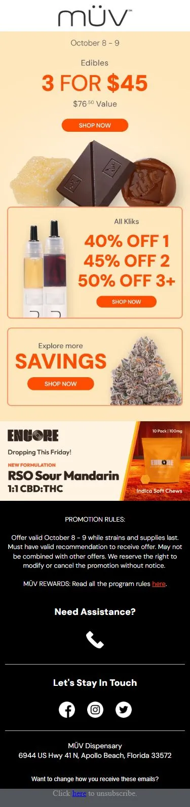 3 for $45 edibles? Yes, please 🤤