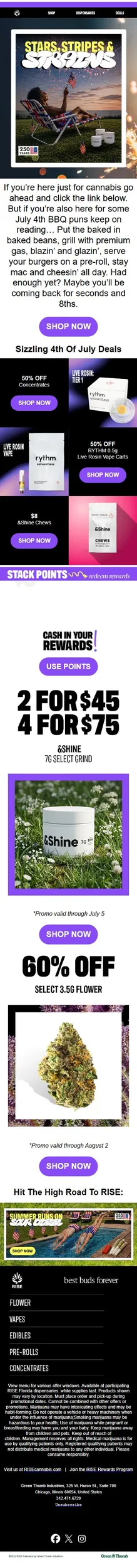 STAR SPANGLED SATIVAS DEALS!
