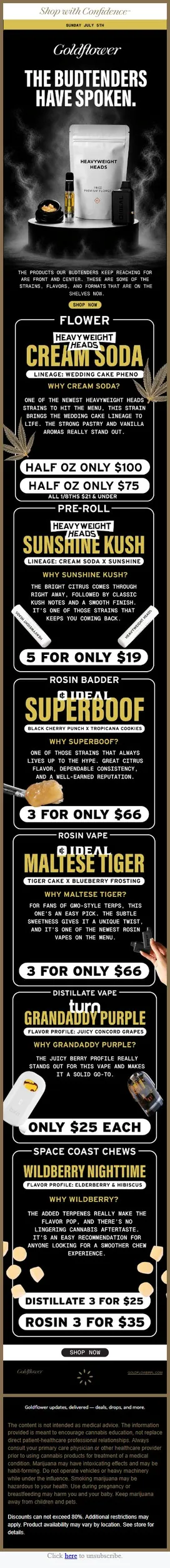 Consider This Your Cheat Sheet - Budtender Picks are In!✅