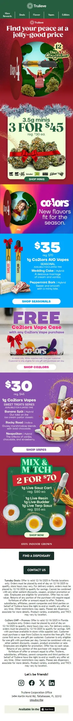 A Jolly-good price: 3 for $45 3.5g minis 🌿