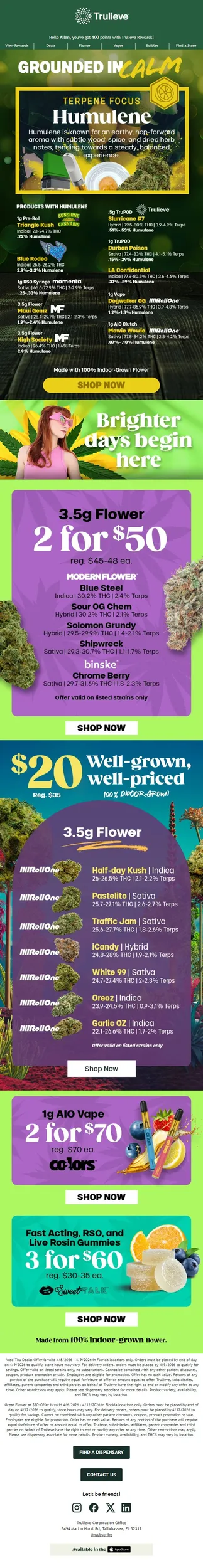 Looking for Calm? Start with Humulene 🍃