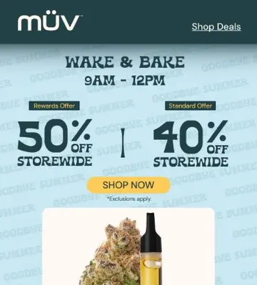 Don't Sleep On Wake & Bake Savings, DL 🌅