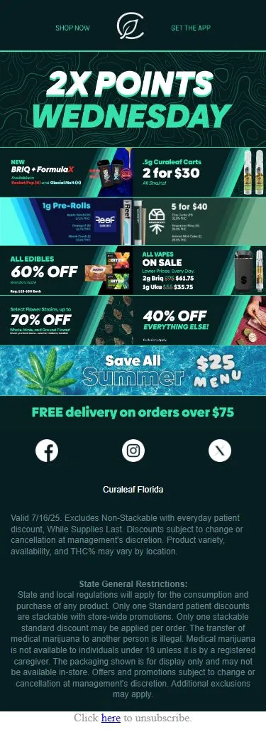 💰 Double Points + Deep Discounts = Midweek Win