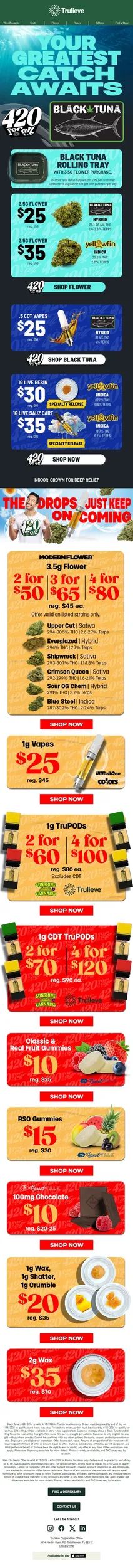 Black Tuna 420 Deals + Free Rolling Tray 🐟🌿