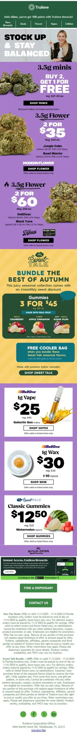 Buy 2 minis, Get 1 Free🌿, 2 for $35 & 2 for $60 8ths