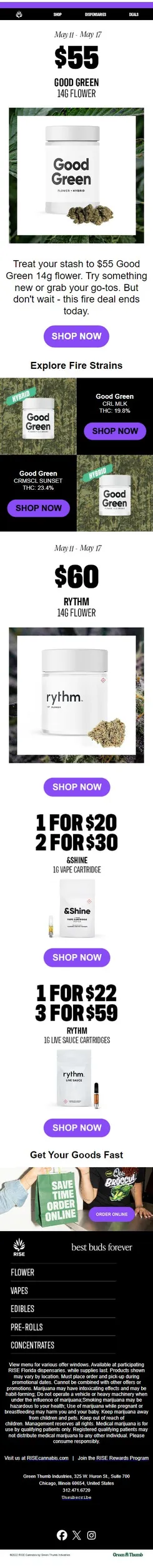 $55 Flower? That’s fire.