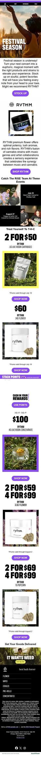 Cannabis essentials for festival season🎶