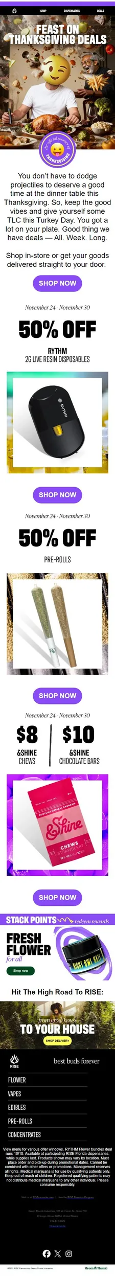 FEAST ON DEALS — UP TO 50% OFF