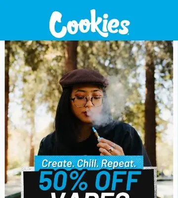 50% Off Vapes: Kush Mint AIO & Banana Smoothie Cart