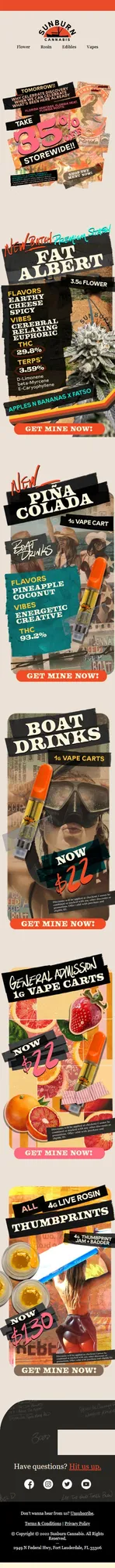 All Aboard! 35% Off Storewide + $22 Boat Drinks Vapes!