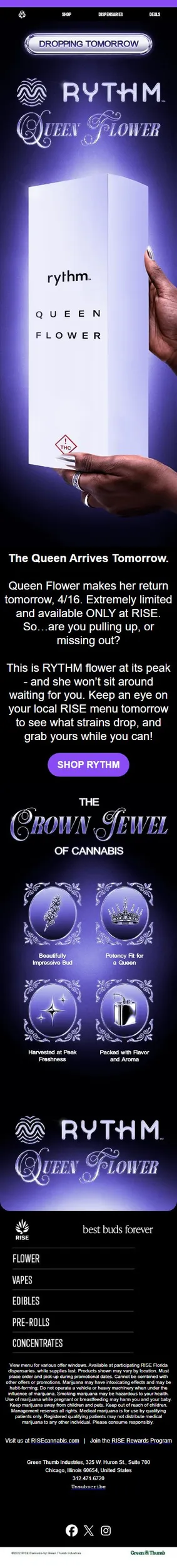 RYTHM Queen Flower: Dropping Tomorrow.