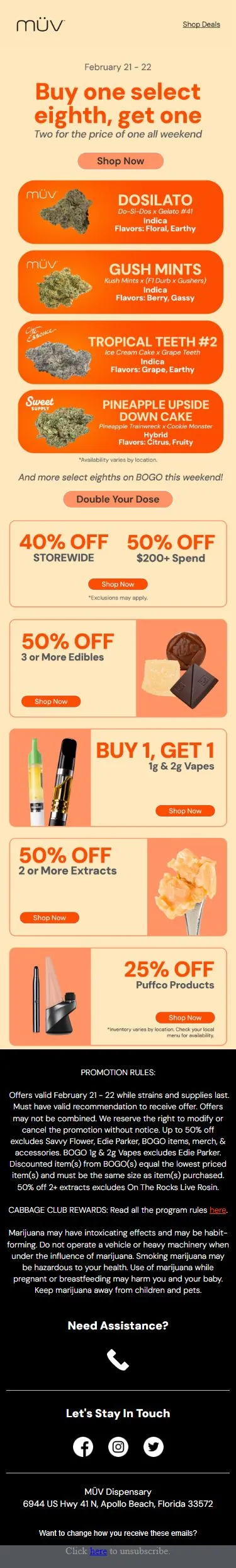 BOGO select eighths 🌿💨 double your dose!