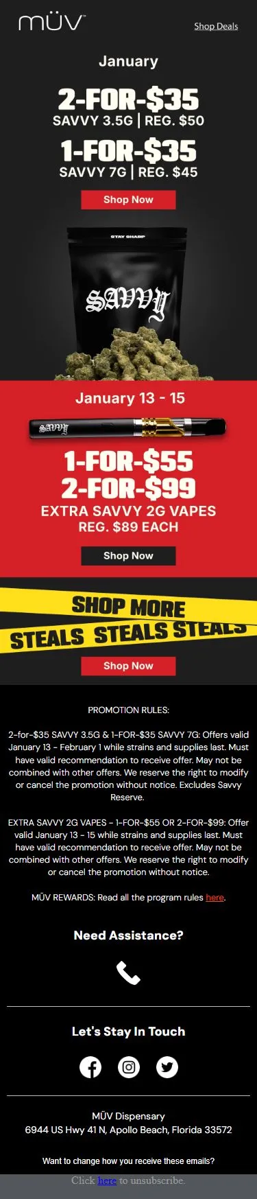 Savvy Savings 🌿 $35 Quarters all January