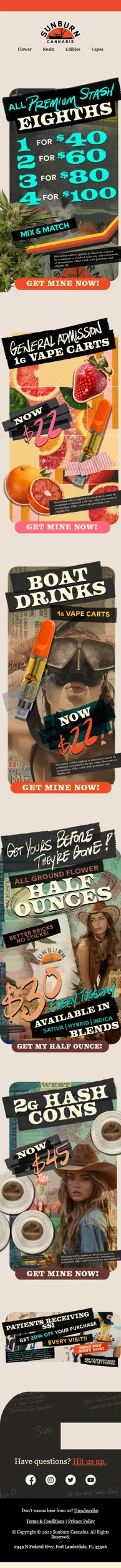 Today Only! $22 1g Vapes +  4 for $100 Premium Stash Eighths