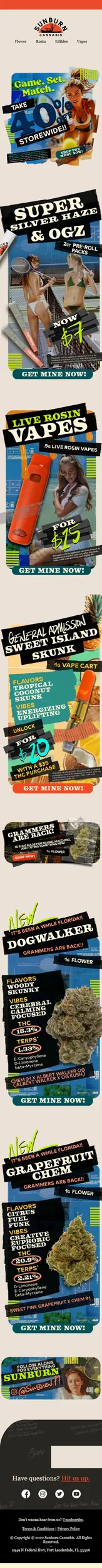 $7 OGZ + Super Silver Haze 2ct Pre-Rolls + 40% Off Storewide