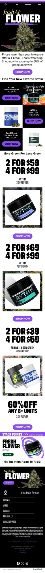 FLOWER FRIDAY: Save on RYTHM, Good Green, and more
