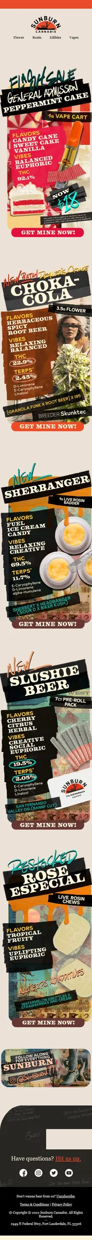 FLASH 🚨 $18 Peppermint Cake 1g Vapes, Today Only!