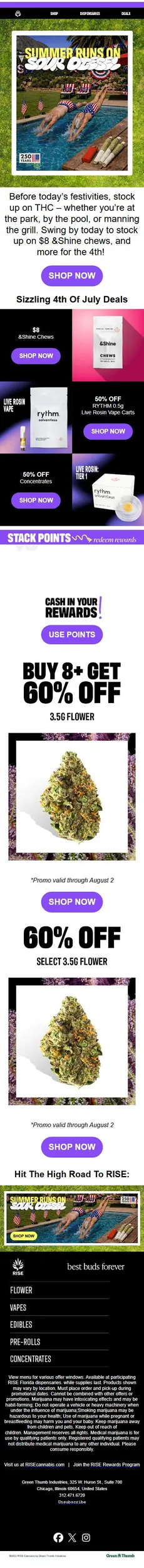 Grab an eighth for the 4th ❤️🤍💙