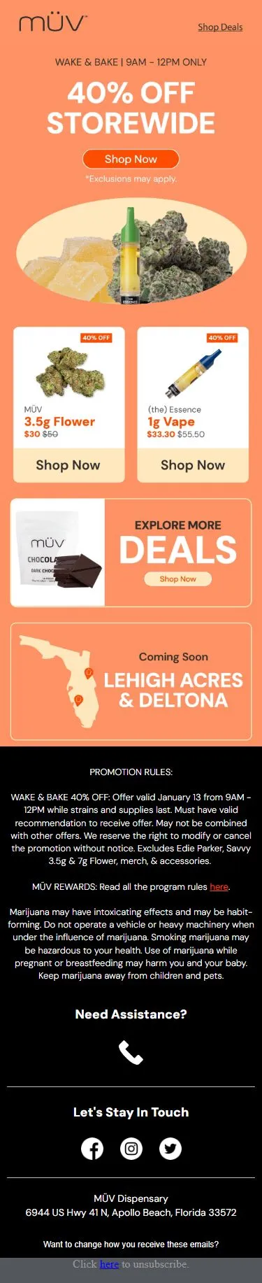 Don't snooze on wake & bake savings, DL ⏰💨