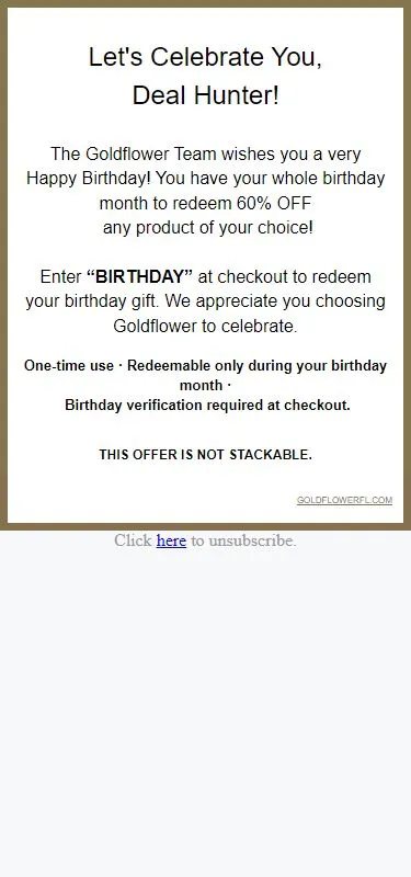 Happy Birthday Deal ! Here's a special gift!