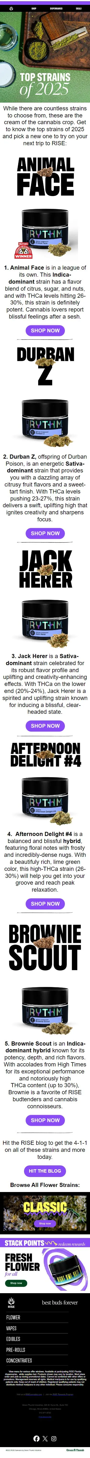 🌿🏆Top strains of 2025🏆🌿