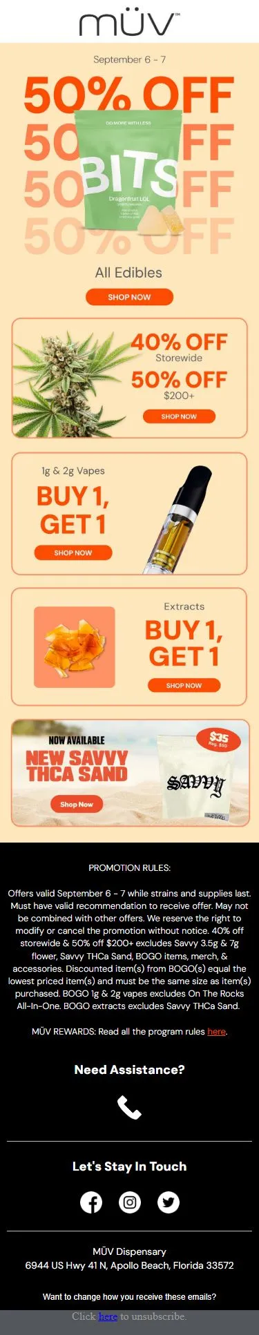 Bite into savings with 50% OFF edibles 🍫