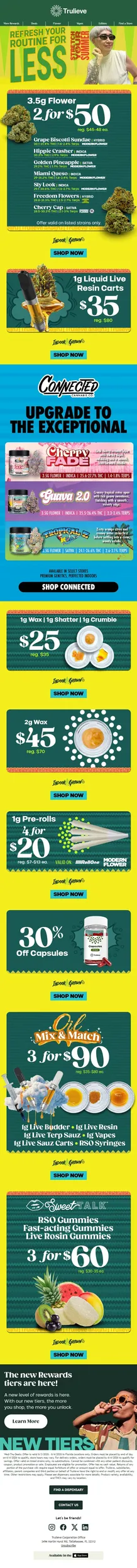 Shop 2 for $50 8ths up to 31% THC 🔥