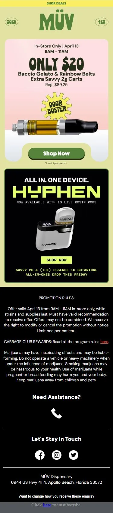 Doorbuster🚪💥 $20 Extra Savvy 2G Vape