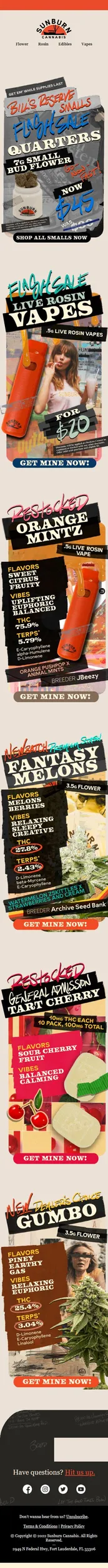 ✨Flash Sale! $45 Bill's Reserve Smalls + $20 Live Rosin Disposables