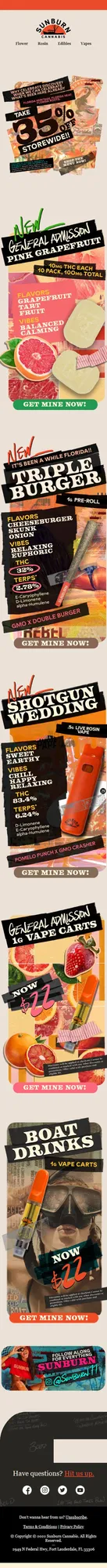 35% Off Storewide + $22 General AdmissionVapes!🤘