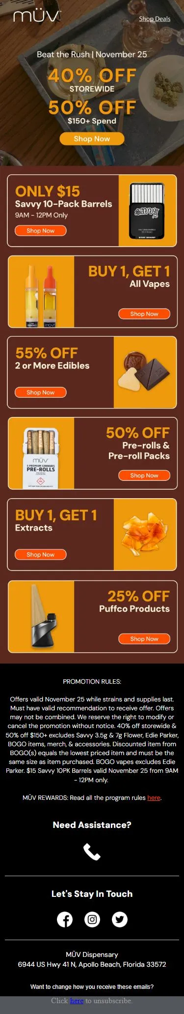 Beat the rush 🚨 Up to 50% OFF storewide