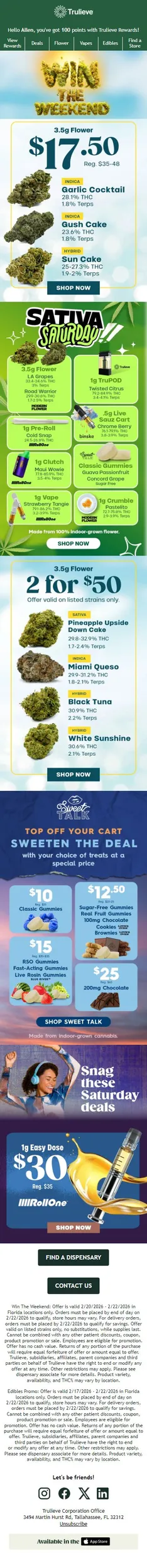 $17.50 8ths Starting This Weekend 🌿