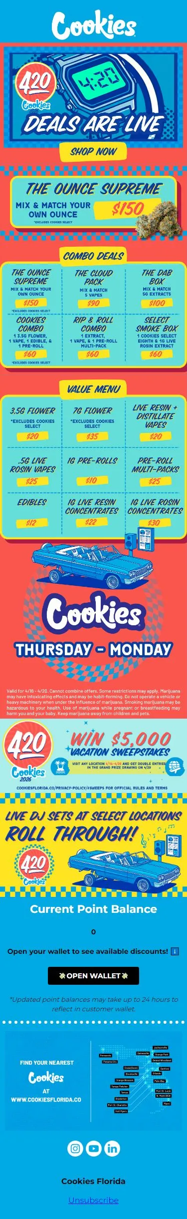 $150 Ounce Combo Deal + More