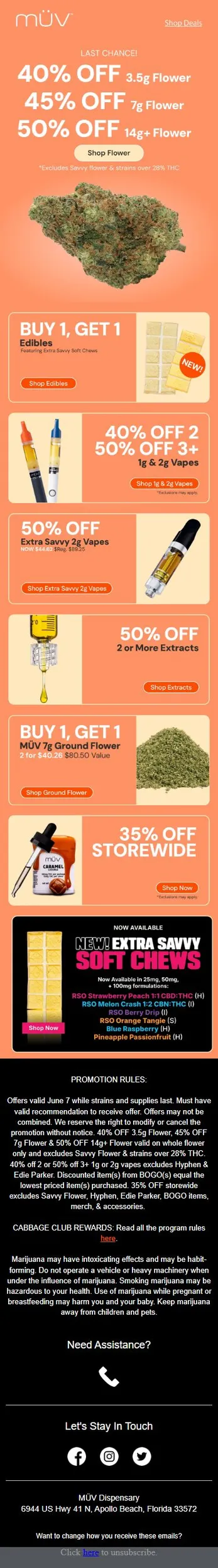 Last Call 🚨 Up to 50% OFF Flower