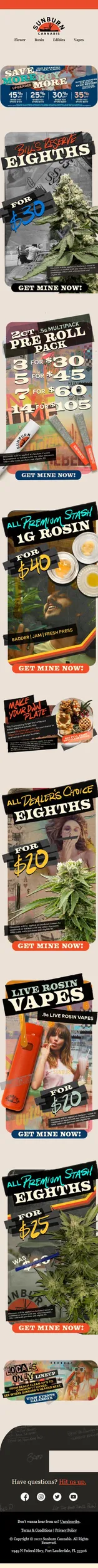 $40 1g Premium Stash Live Rosin & $20 Dealer's Choice Eighths!