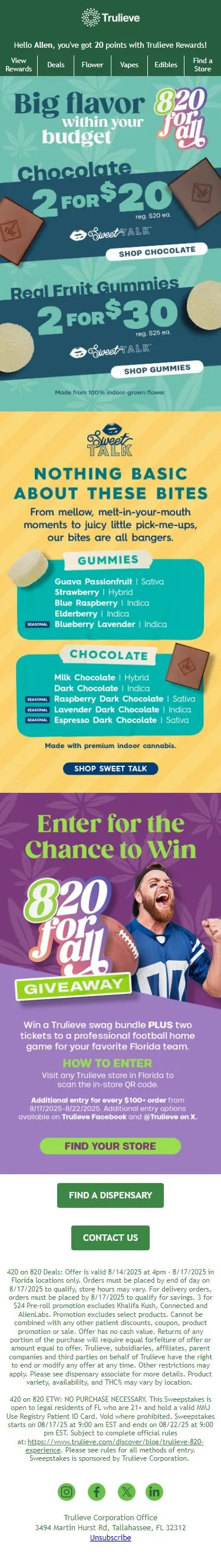 Juicy Deals on Sweet Talk Edibles 😋