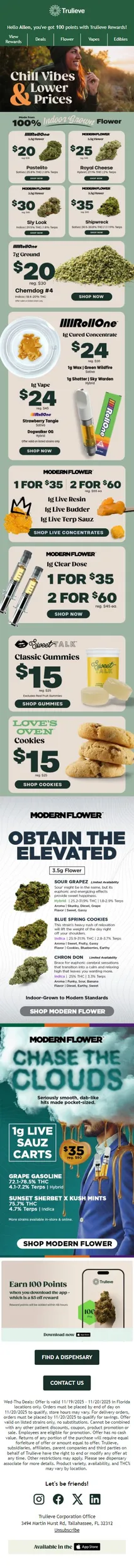 Wednesday Deals on Flower, Oils, & Edibles 👉