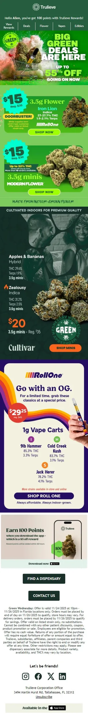 Up to 55% OFF This Green Wednesday 💚